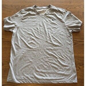 Nike Dri-Fit T-Shirt, Gray, Men’s Large, Short-Sleeve, Round Neck